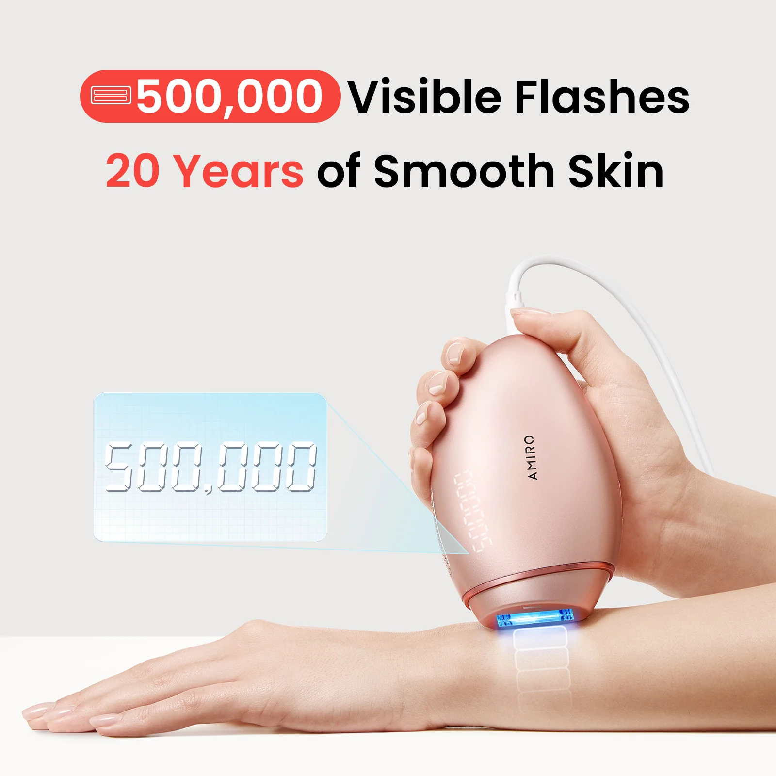 AMIRO T1 Smart IPL Ice-Cooling Hair Removal Device - Image 5