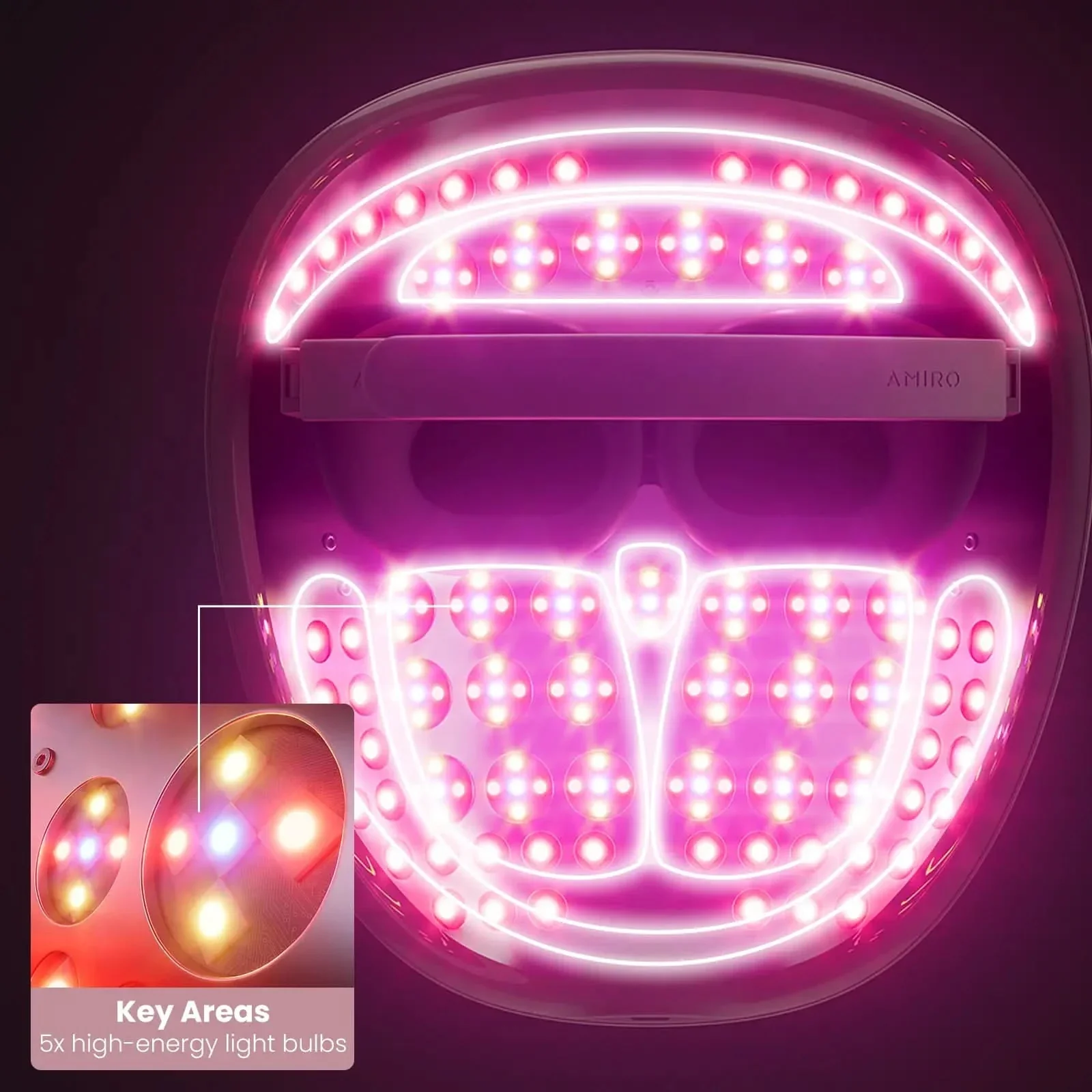 AMIRO Spectra 5-in-1 LED Light Therapy Facial Mask - Image 10